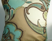 New 18x18 inch Designer Handmade Pillow Cases in large paisley print