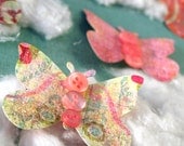 Butterflies - Sweet Pea Patch - set of 5 paper butterfly accents