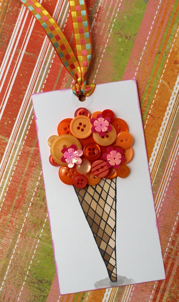 Ice Cream Cone Tag