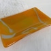Rectangular Dish in Dusky Orange Glass