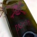 Slumped Poizin Wine Bottle Spoonrest or Candle Plate