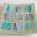 Fused Glass Art Plate in Shades of Aqua and Gray