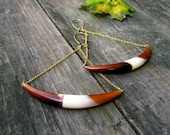 Little Big Horns.. Vintage Horn Earrings