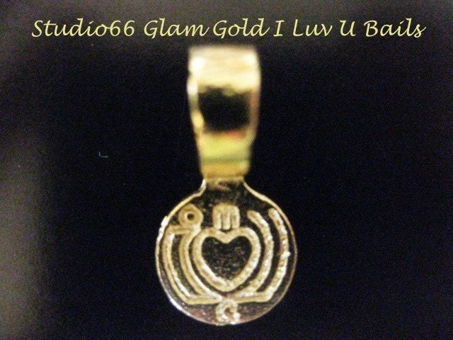 I Luv U Bails in Glam Gold from Studio66 - 50 Pack