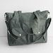Sale - Grey Water-Resistant Bag - 3 Compartments, messenger bag, tote, diaper, shoulder bag, all purpose