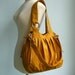 Sale - Mustard Canvas Pumpkin Bag, shoulder bag, tote, purse, cross body bag, stylish, unique