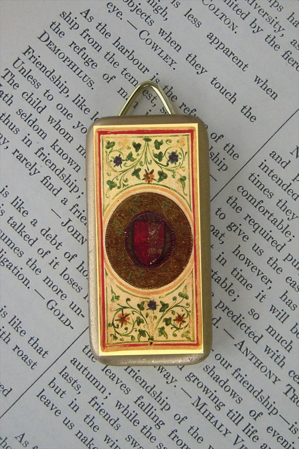 Ace of Disks Tarot Card pendant
