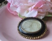 antique victorian mourning brooch sisters girls open photo locket c clasp brooch vintage