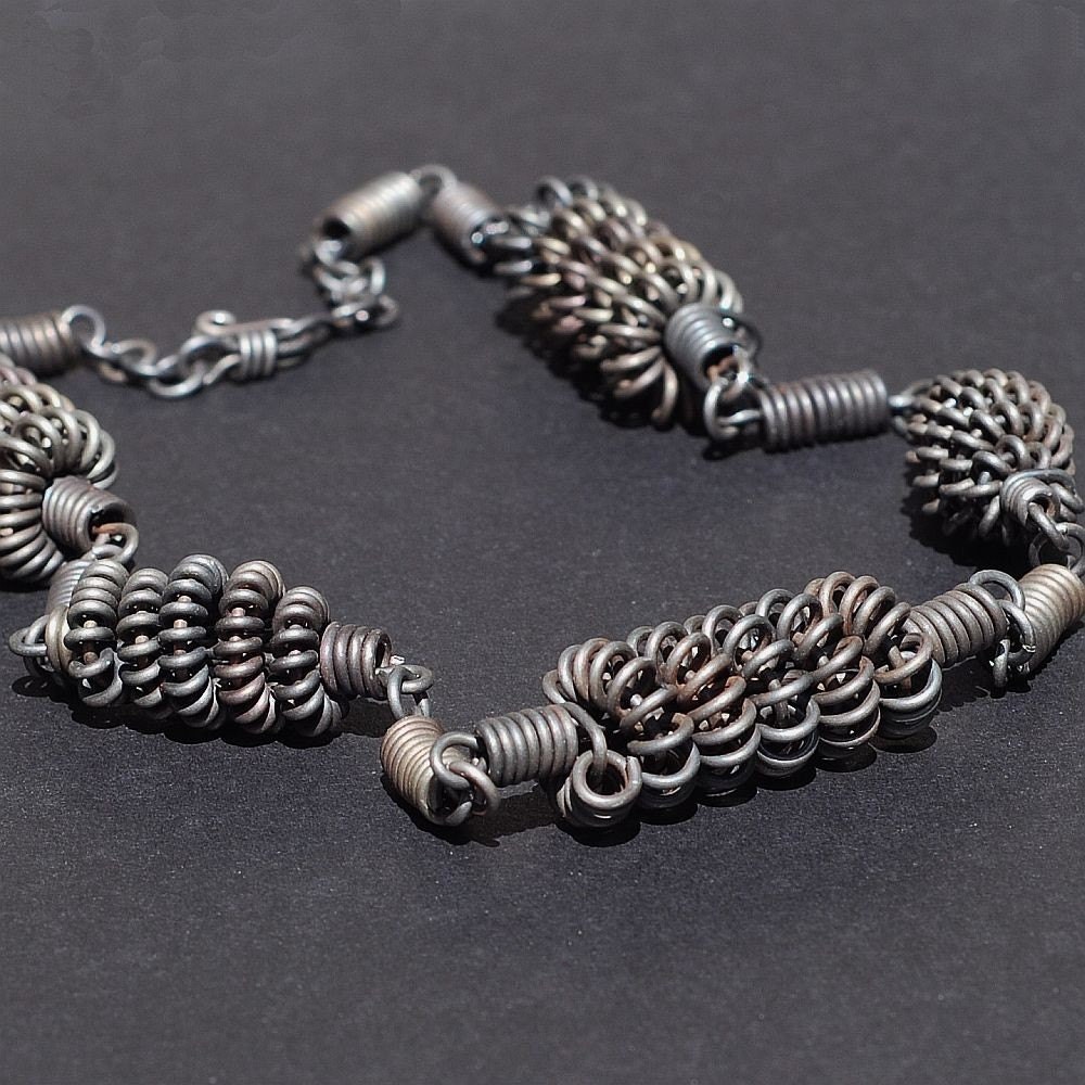 Found Object Jewelry- Upcycled Baling Wire Necklace