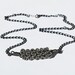 Guitar String Jewelry- Upcycled Silver and Gunmetal Necklace