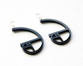 golden ratio spiral acrylic earrings