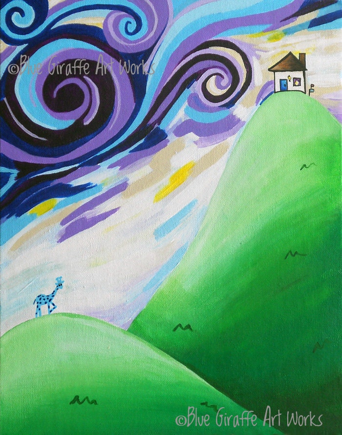8x10" Archival Print- ((House on a Hill))