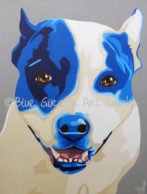 8x10" Custom Pet Portraits that POP- Hand-painted in acrylic on canvas- FREE SHIPPING