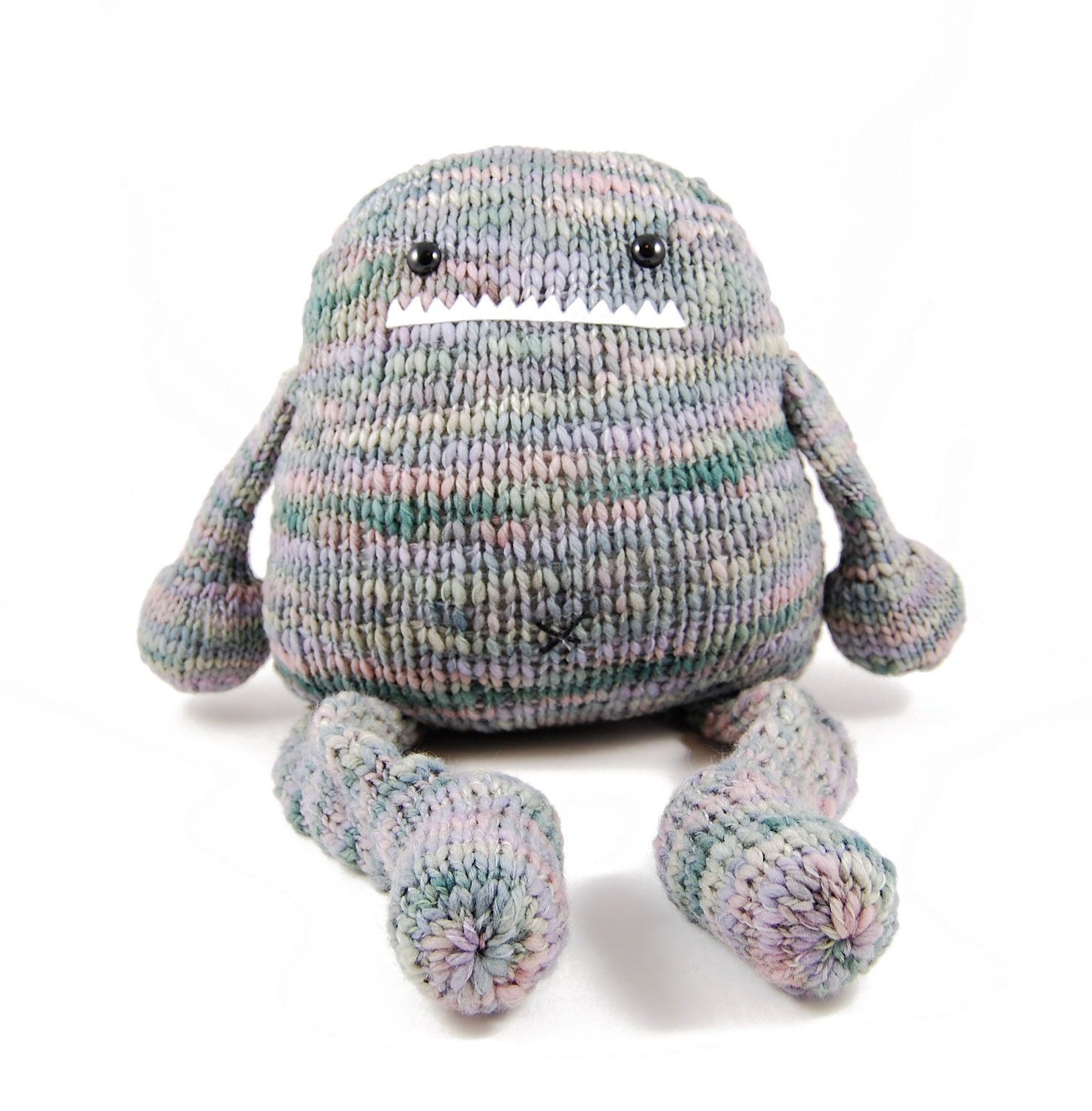 Iris the Gourmet Monster Knitting Pattern Pdf INSTANT DOWNLOAD