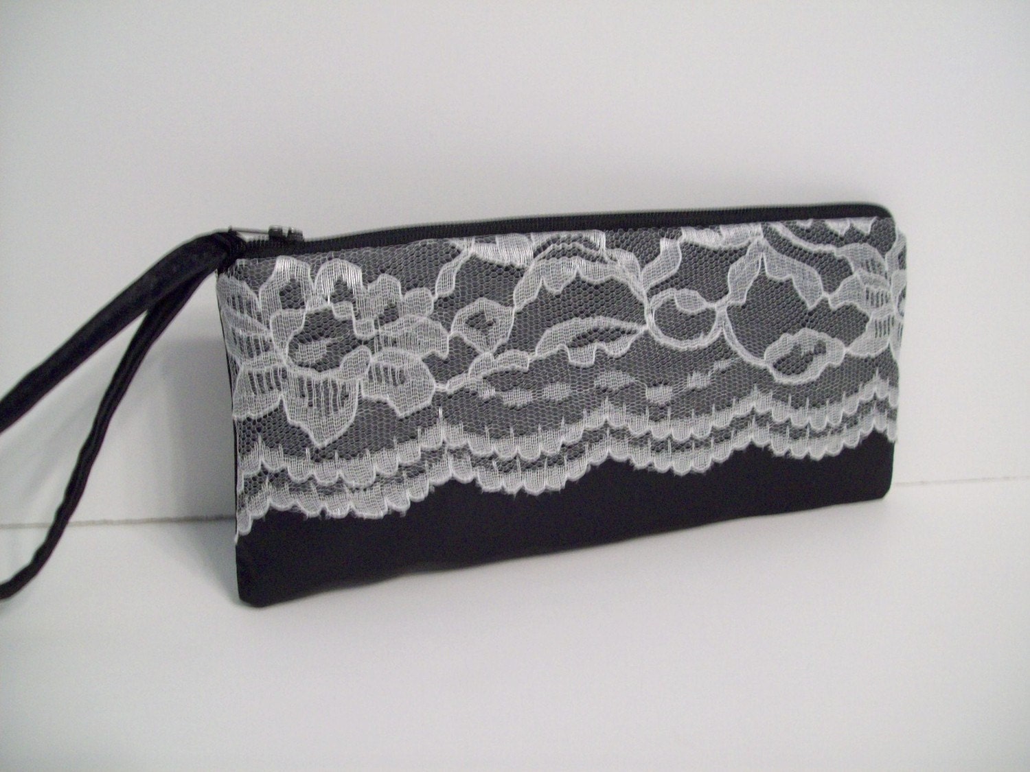 Clutch w/lace overlay (choose colors) Monogram available- Bridesmaid gifts, bridesmaids wristlets, bridal bags, purse, wedding party