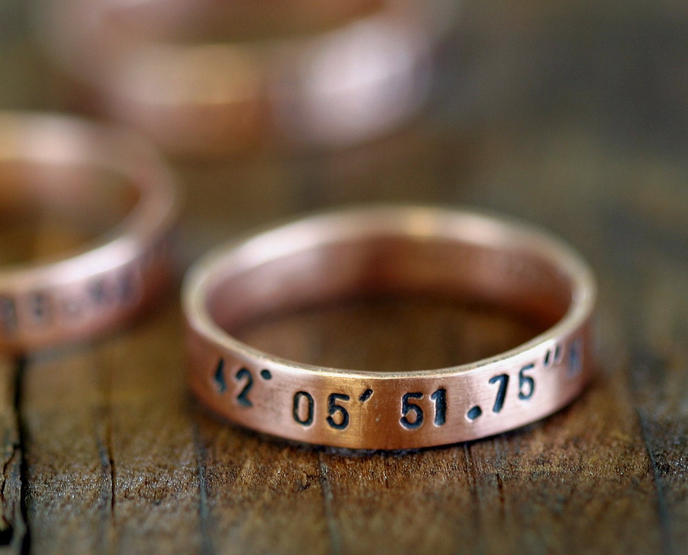 Custom ring copper band