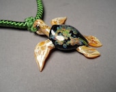 Sea Turtle Necklace Focal Bead Pendant