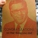 CONGRATULATIONS on that thing you did Letterpress Printed Card