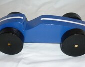 Race Car - Blue with White Stripe