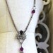 Vintage Rhinestones and Amethyst Color Joined for Unique One of a Kind Necklace- Dazzling Stuff