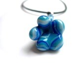 Cool Calla Lily Flower Murano Glass Pendant