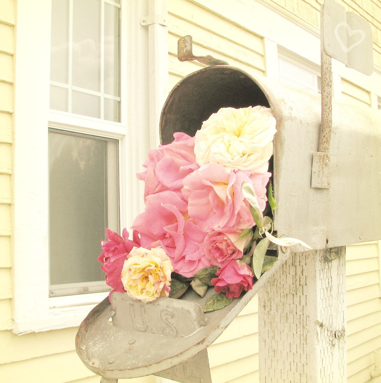 Sending Bouquets of Love 8x8 Print - TrishaBrinkDesign