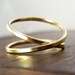 14k Yellow Gold Infinity Ring, sizes 6.25 through 9, any size available, Sea Babe Jewelry