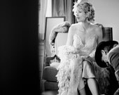 Bridal Boa -Custom Shredded Silk - Gatsby Style