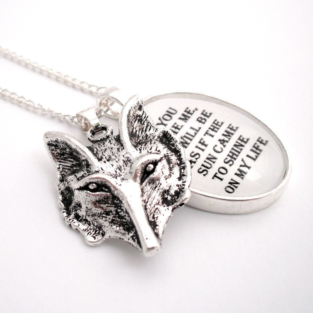 The Tame Fox Silver Pendant Necklace The Little Prince