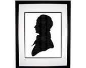 Mr. Darcy Silhouette Print Pride And Prejudice