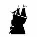 Original Handcut The Young Captain Silhouette Papercut