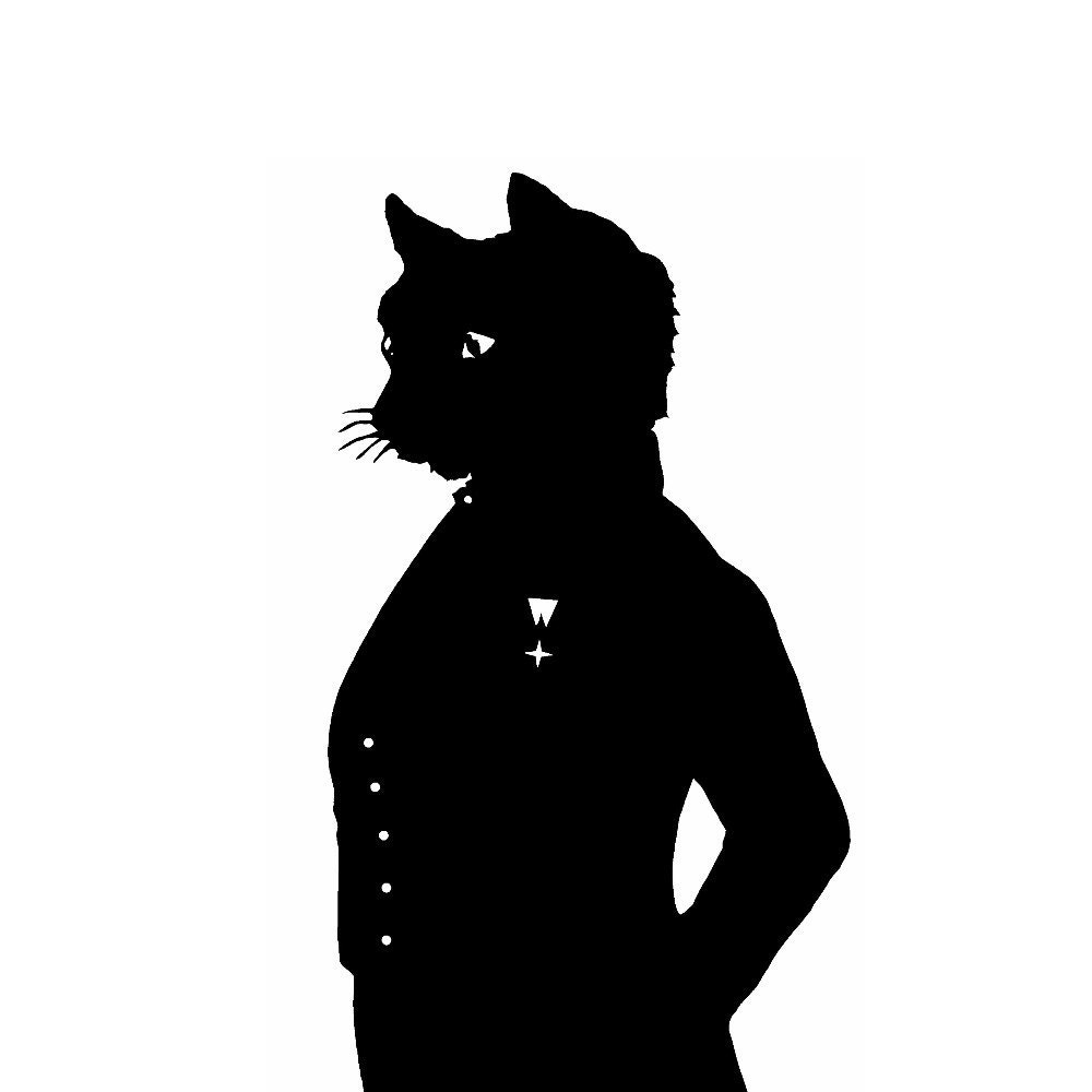 The Cheshire Cat Alice In Wonderland Silhouette Print
