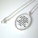 The Little Prince Quote Silver Pendant Necklace