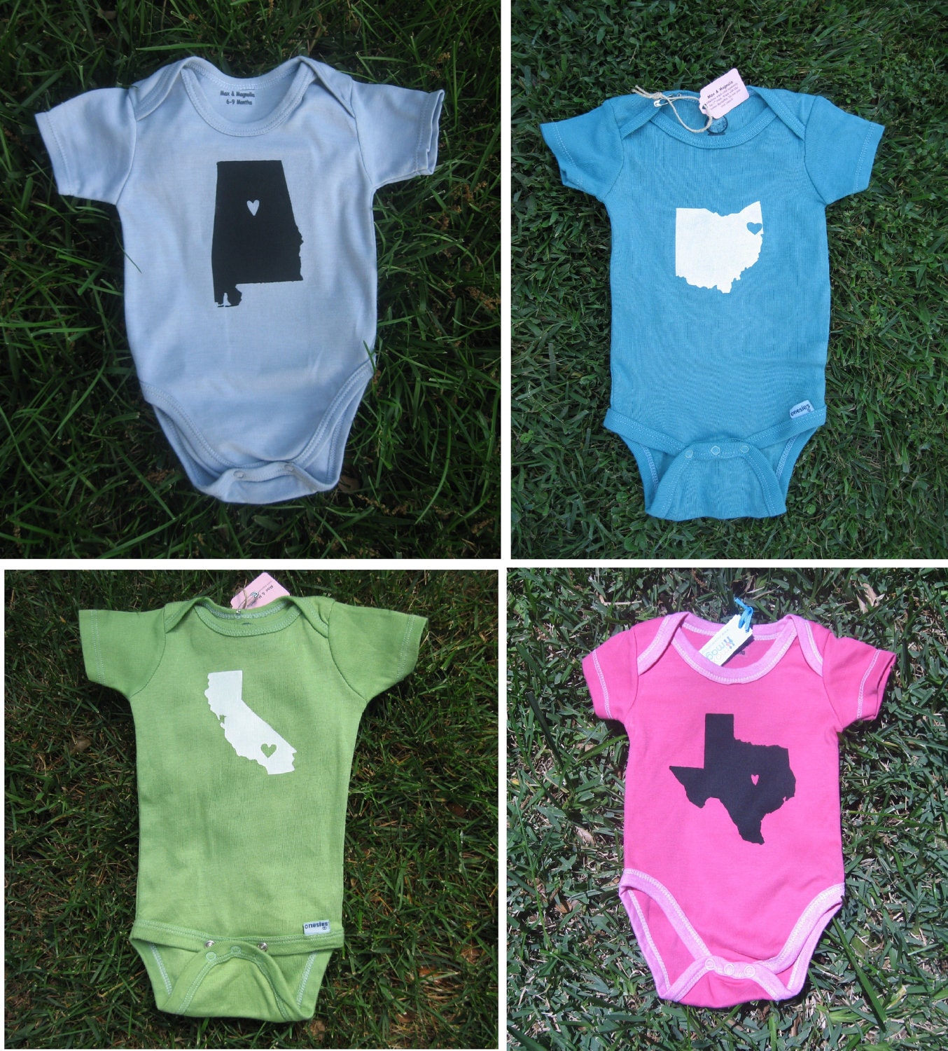 STATE PRIDE Custom Onesie- you choose the state and city