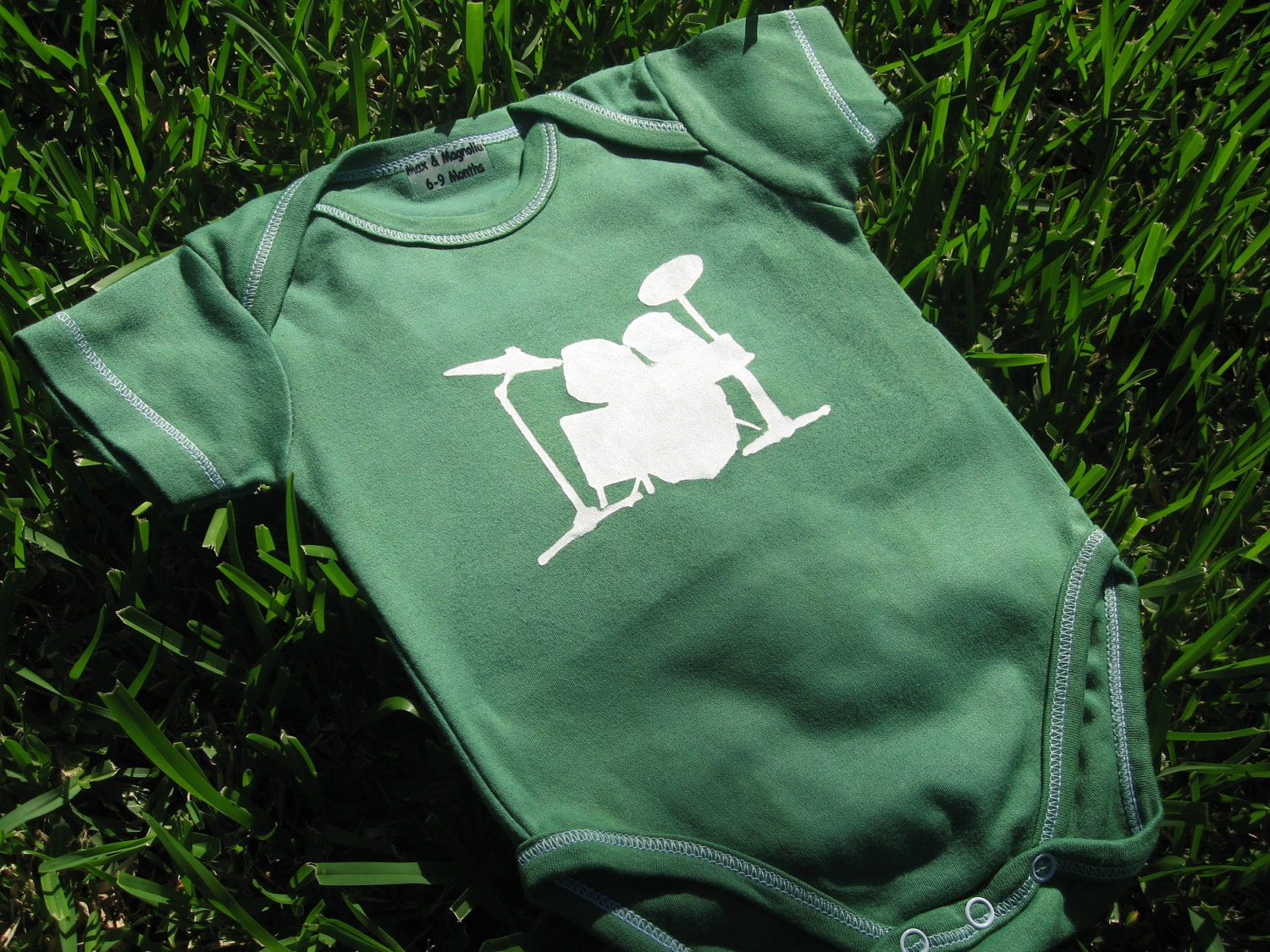 Drum Set Stencil Onesie or Toddler T