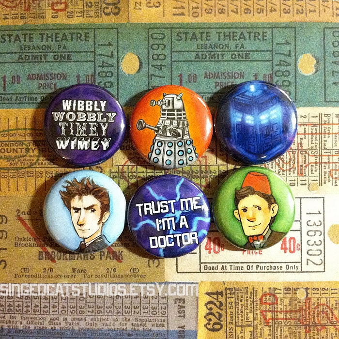 Doctor Who 1" Button Pack