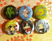 Final Fantasy 7 RPG Gamer 1-inch Button Pack