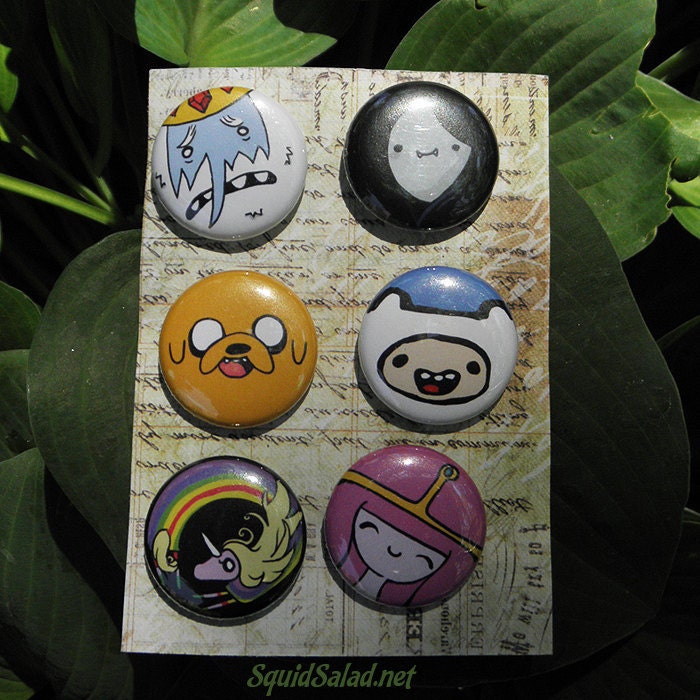 Adventure Time Button Pack 1