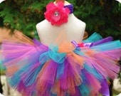 Birthday Tutu - Party Girl SEWN Birthday Tutu - Toddler Tutu  - matching headband included