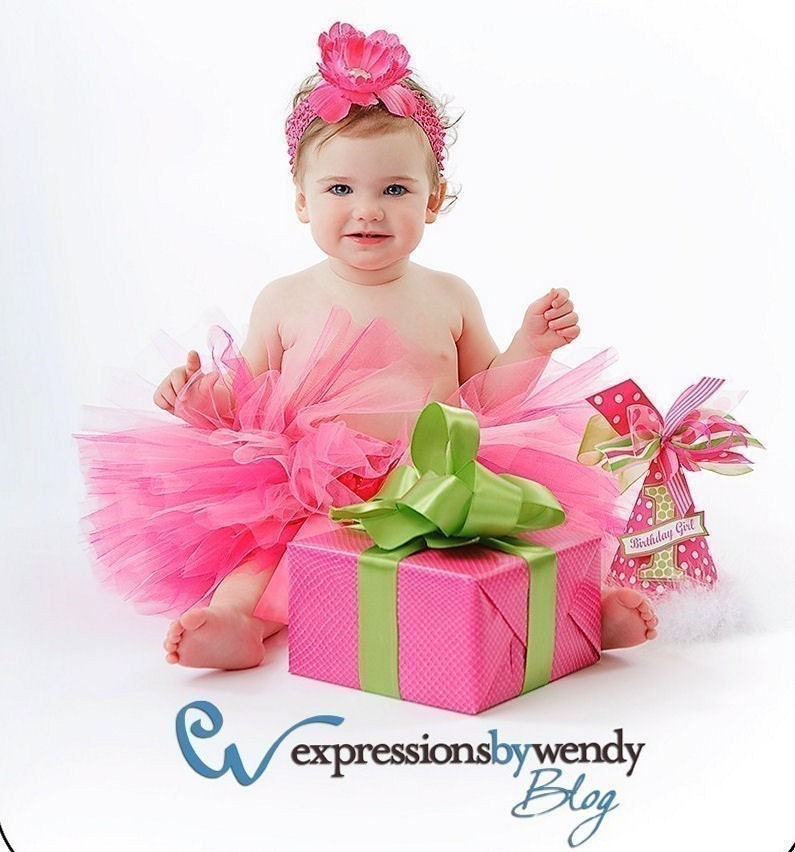 1st Birthday Girl Tutu Pink Tutu set Birthday Tutu