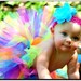 Rainbow Tutu for baby, toddler, girls - great for birthdays, photo props, dance