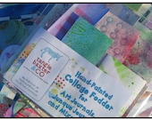 Hand-Painted Paper Fodder for Art Journals, Mixed-Media and Junque Journals