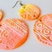 Yellow Orange Earrings African Tribal Jewelry Ethnic Jewerly Fire Summer stoneandbone Hawaii
