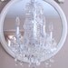 ON HOLD Romantic Cottage Crystal Chandelier