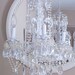 ON HOLD Romantic Cottage Crystal Chandelier