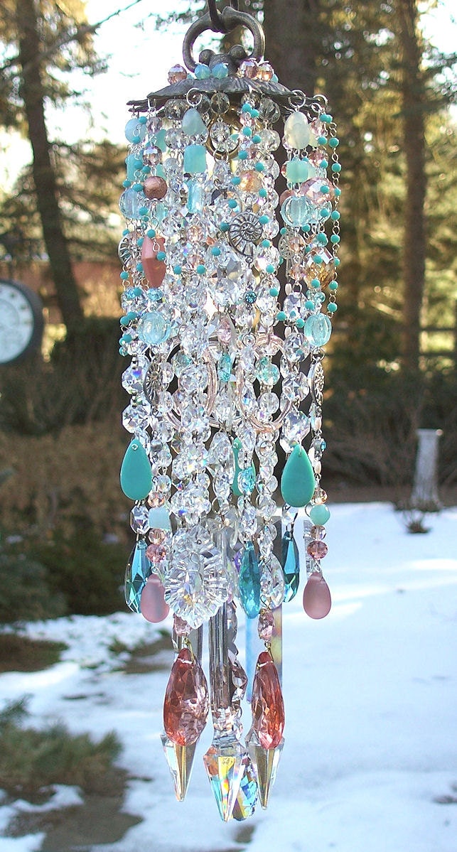 The Beach Antique Crystal Wind Chime