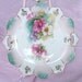 RS Prussia Pink and Aqua Handled Cake Plate/Server