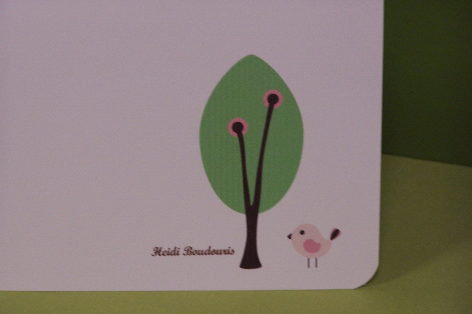 A bird and a tree personalized greeting cards set of 10 Il_170x135