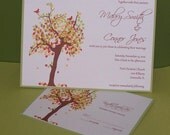 Personalized Wedding Invitation Fall Tree, Autumn SAMPLE Il_170x135