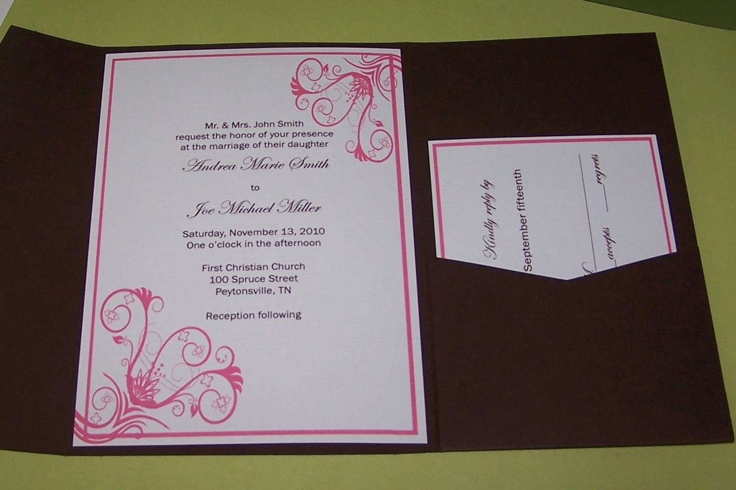 Pocket fold wedding invitations The Adria (sample only) Il_570xn